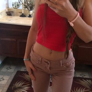 BDG cigarette mid rise blush pink skinny jeans